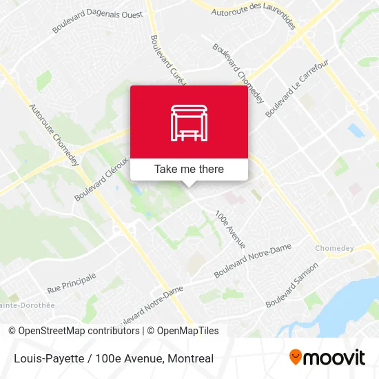 Louis-Payette / 100e Avenue map