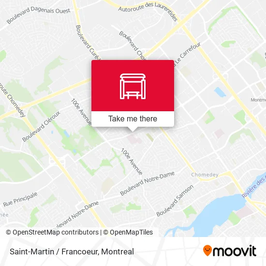 Saint-Martin / Francoeur map