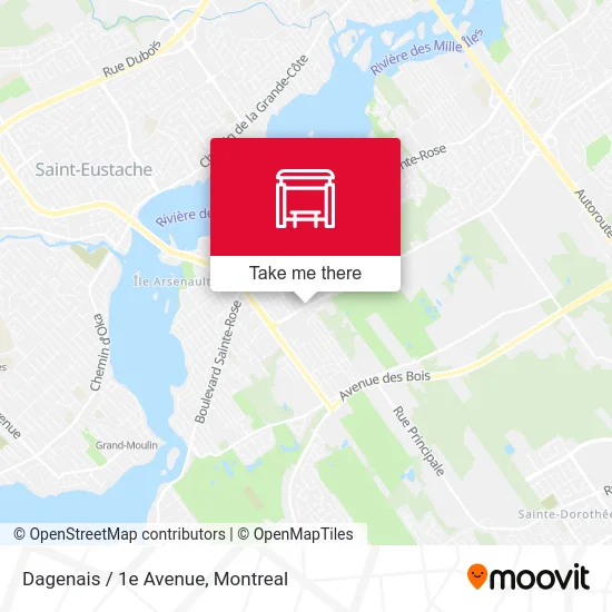Dagenais / 1e Avenue map