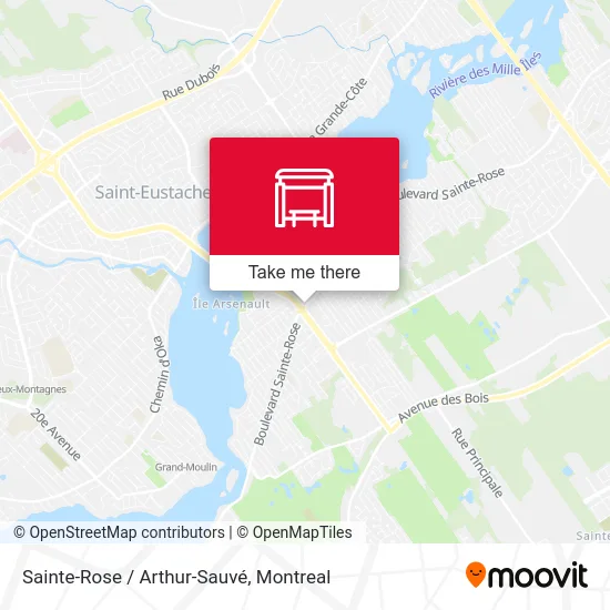 Sainte-Rose / Arthur-Sauvé map