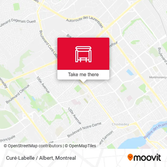 Curé-Labelle / Albert map