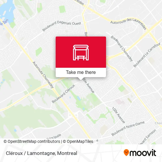 Cléroux / Lamontagne map