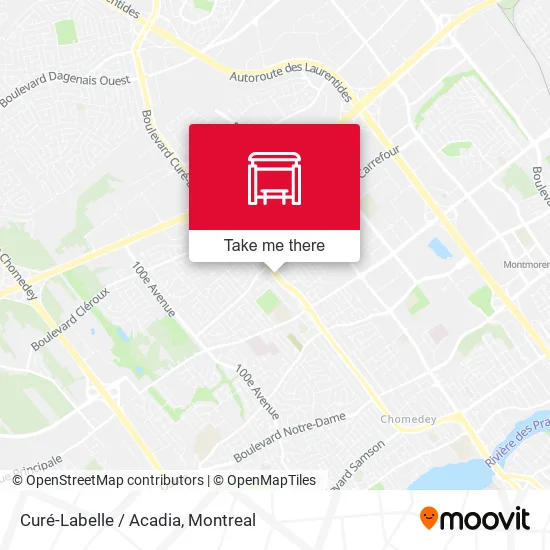 Curé-Labelle / Acadia map