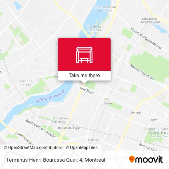 Terminus Henri-Bourassa Quai: 4 map