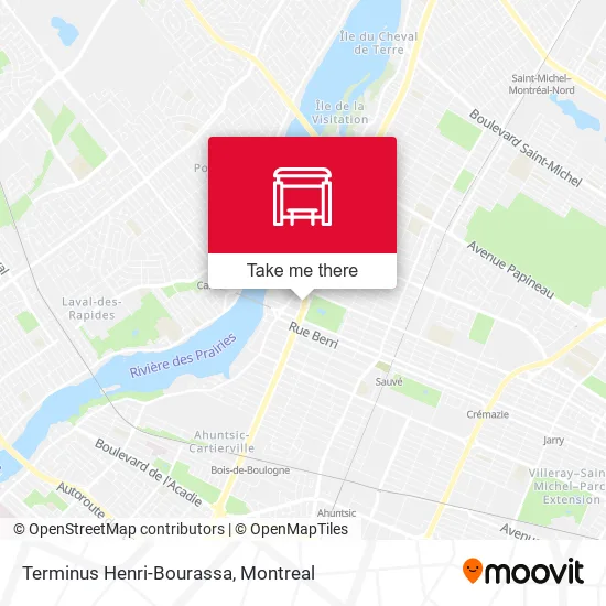 Terminus Henri-Bourassa map