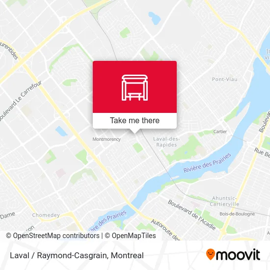 Laval / Raymond-Casgrain map