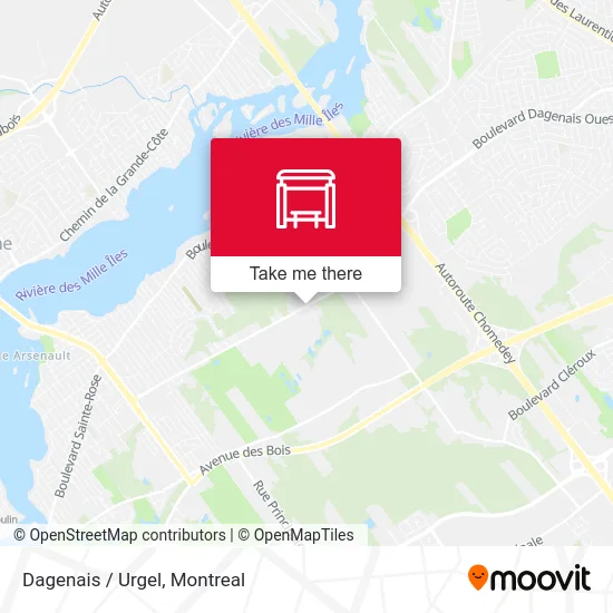 Dagenais / Urgel map