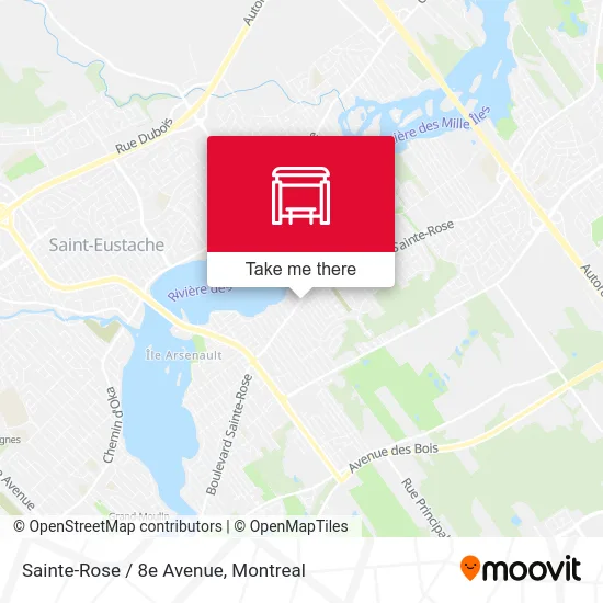 Sainte-Rose / 8e Avenue map