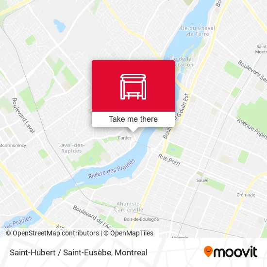 Saint-Hubert / Saint-Eusèbe map