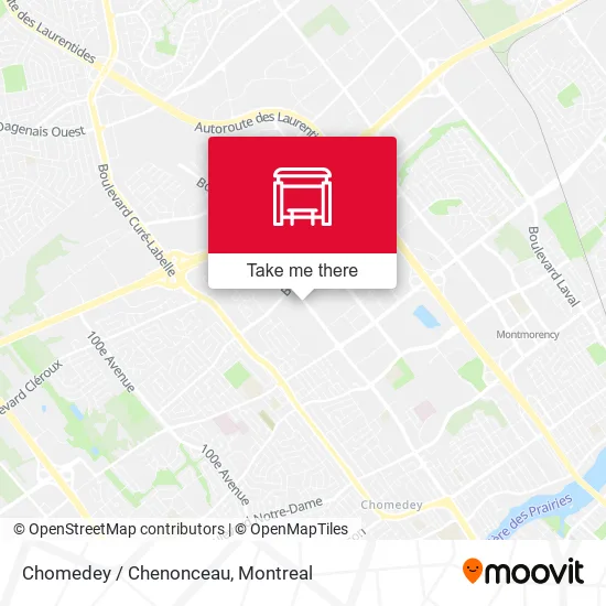 Chomedey / Chenonceau map