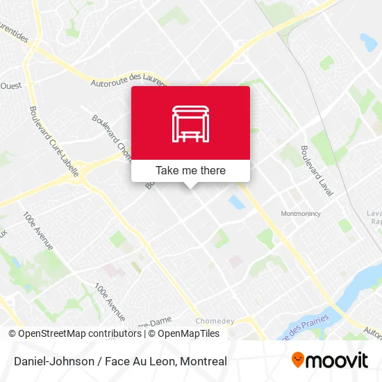 Daniel-Johnson / Face Au Leon map