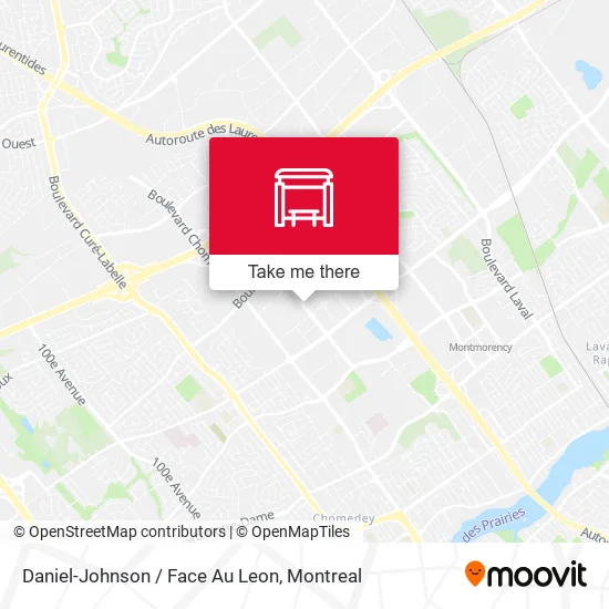 Daniel-Johnson / Face Au Leon map