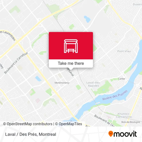 Laval / Des Prés map