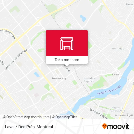 Laval / Des Prés map
