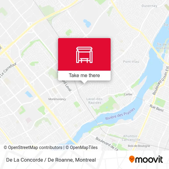 De La Concorde / De Roanne map