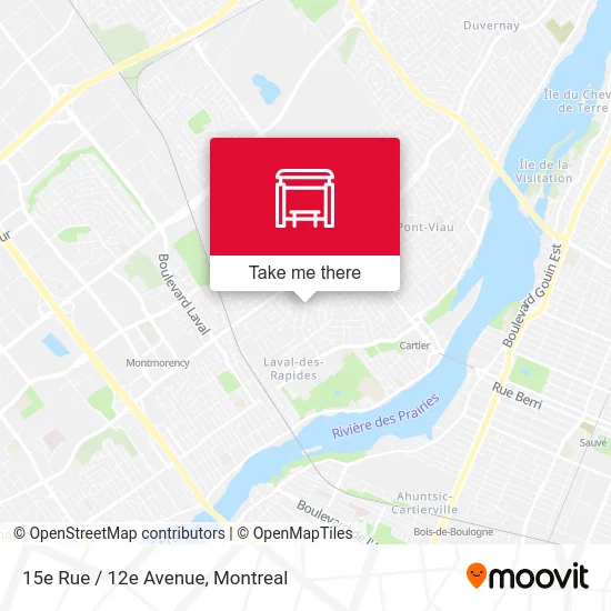 15e Rue / 12e Avenue map