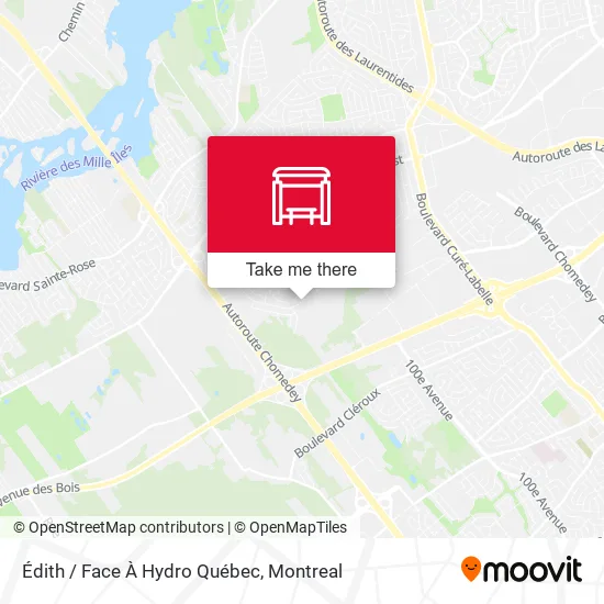 Édith / Face À Hydro Québec map