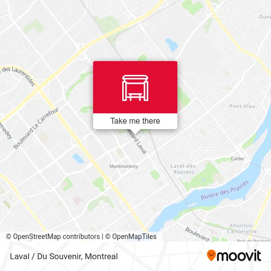 Laval / Du Souvenir map