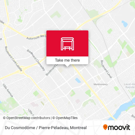 Du Cosmodôme / Pierre-Péladeau map