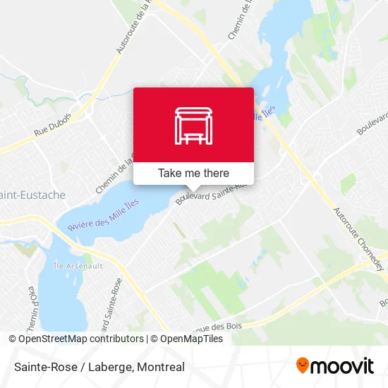 Sainte-Rose / Laberge map