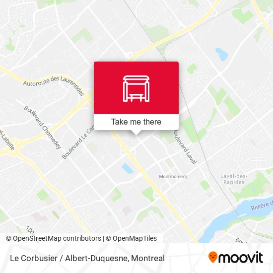 Le Corbusier / Albert-Duquesne map