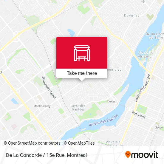 De La Concorde / 15e Rue map