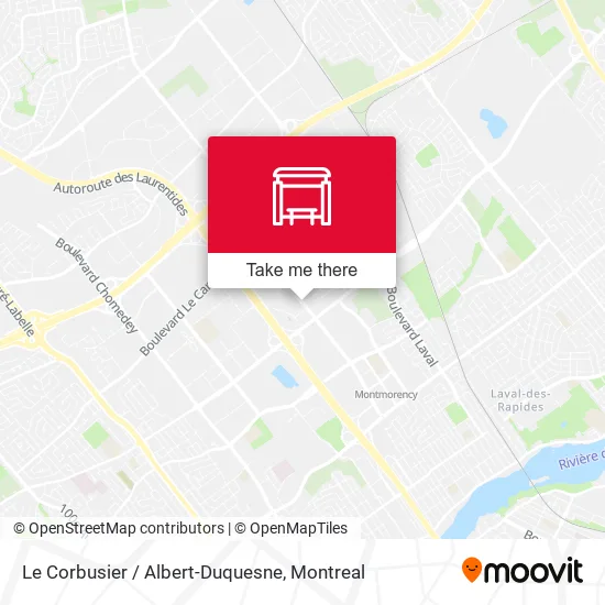 Le Corbusier / Albert-Duquesne map