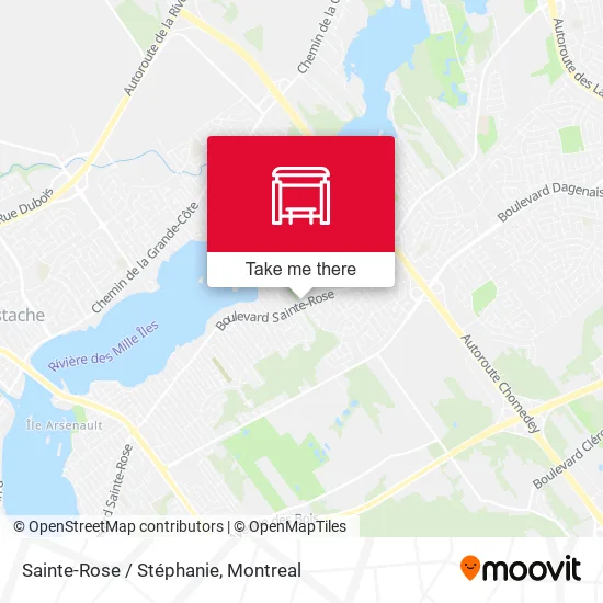 Sainte-Rose / Stéphanie map
