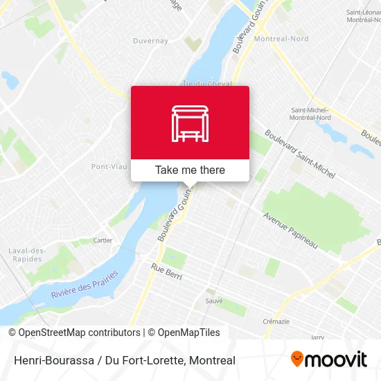 Henri-Bourassa / Du Fort-Lorette map