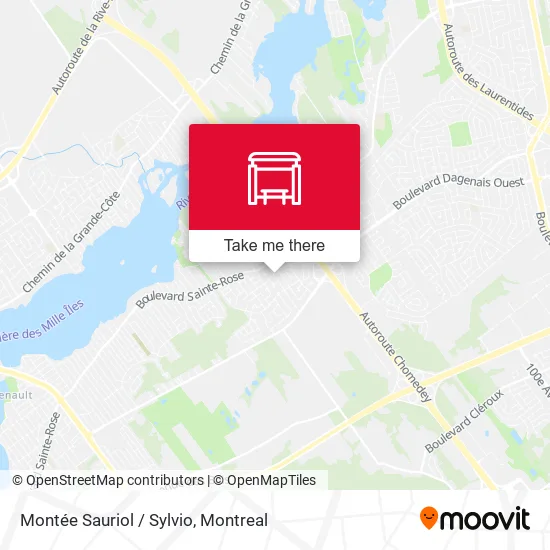 Montée Sauriol / Sylvio map