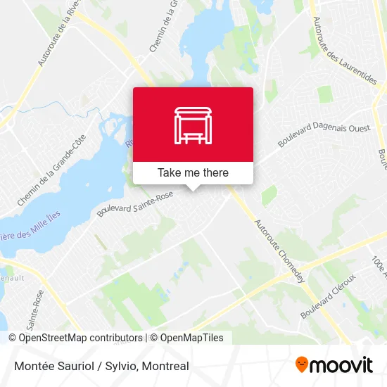 Montée Sauriol / Sylvio map