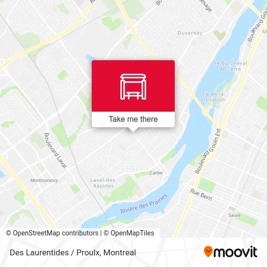 Des Laurentides / Proulx map