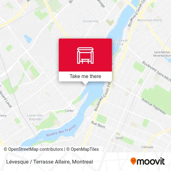 Lévesque / Terrasse Allaire map