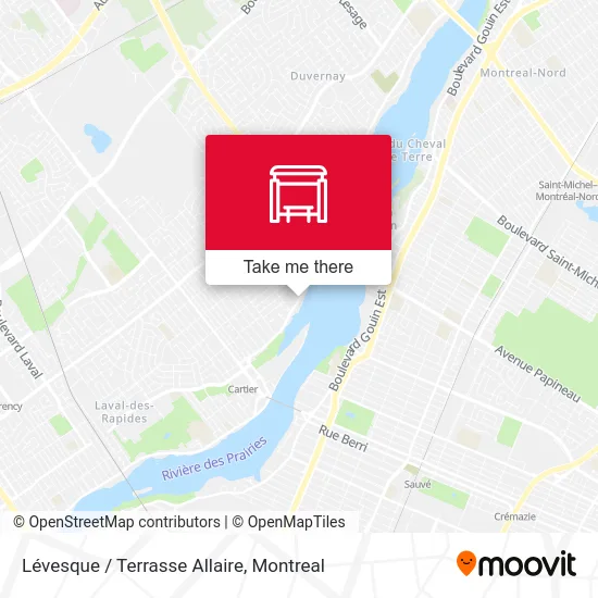 Lévesque / Terrasse Allaire map