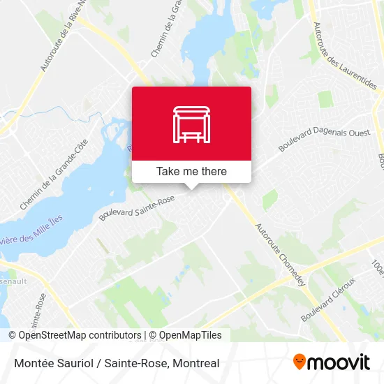 Montée Sauriol / Sainte-Rose map