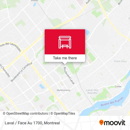 Laval / Face Au 1700 map
