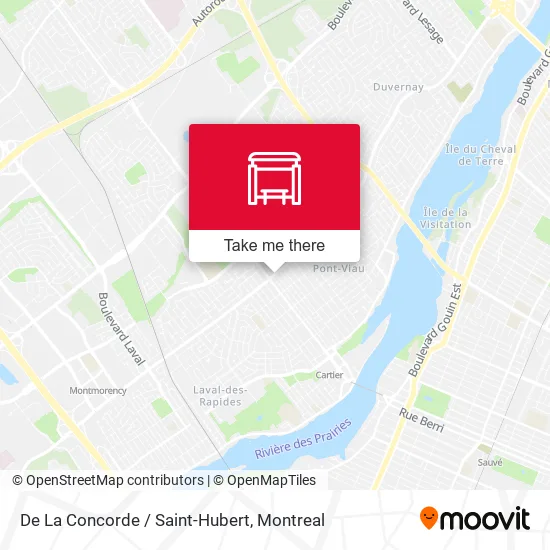 De La Concorde / Saint-Hubert map