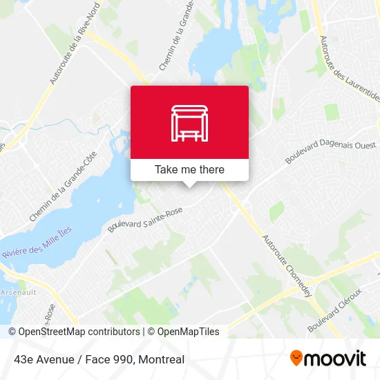 43e Avenue / Face 990 map