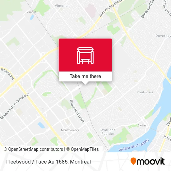 Fleetwood / Face Au 1685 map