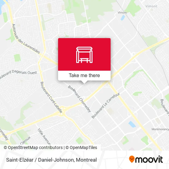 Saint-Elzéar / Daniel-Johnson map