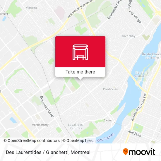 Des Laurentides / Gianchetti map
