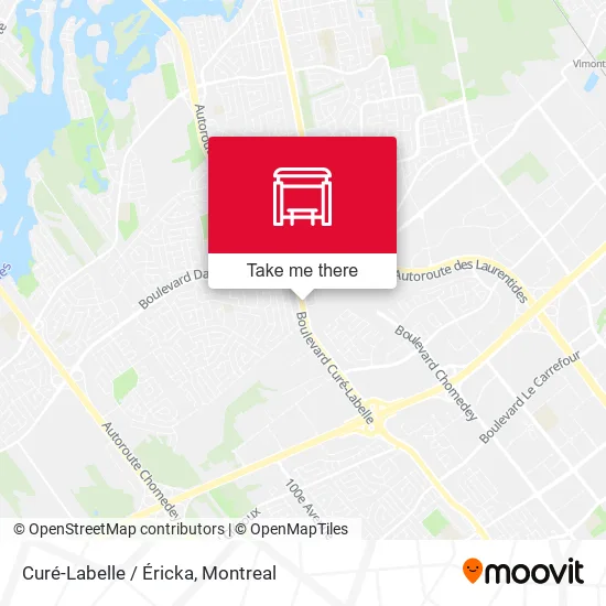 Curé-Labelle / Éricka map