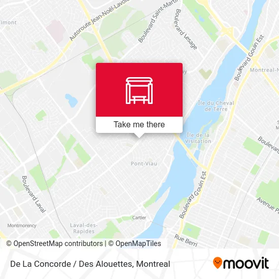 De La Concorde / Des Alouettes map