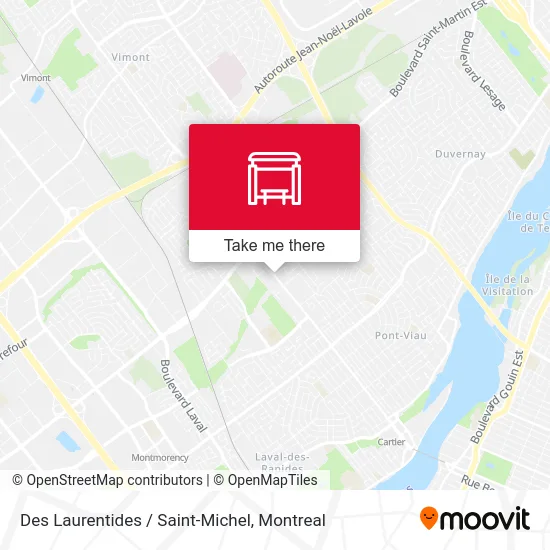 Des Laurentides / Saint-Michel map