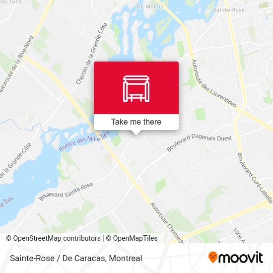 Sainte-Rose / De Caracas map