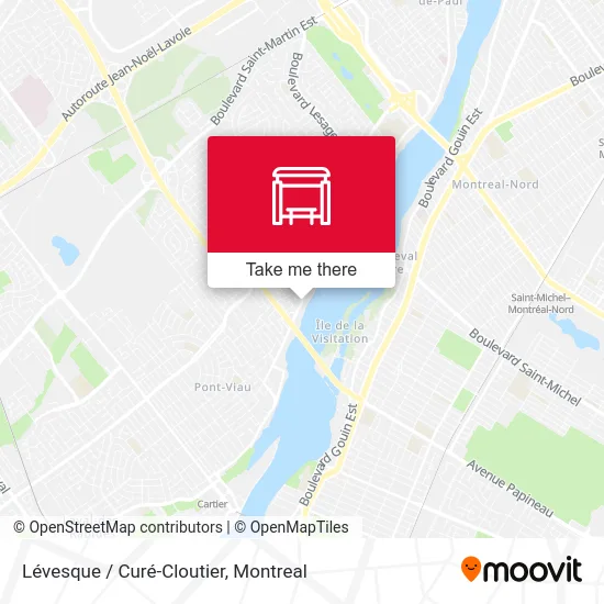 Lévesque / Curé-Cloutier map