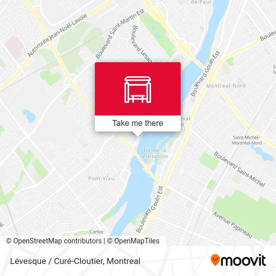 Lévesque / Curé-Cloutier map
