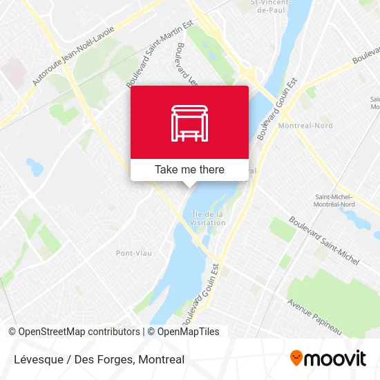 Lévesque / Des Forges map