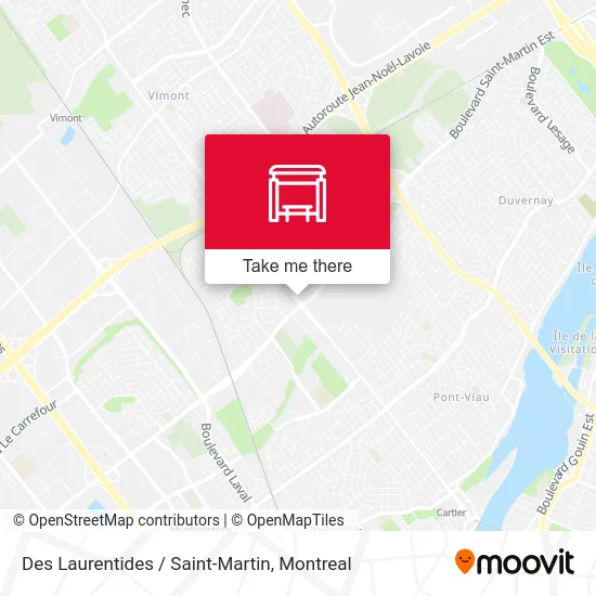 Des Laurentides / Saint-Martin map