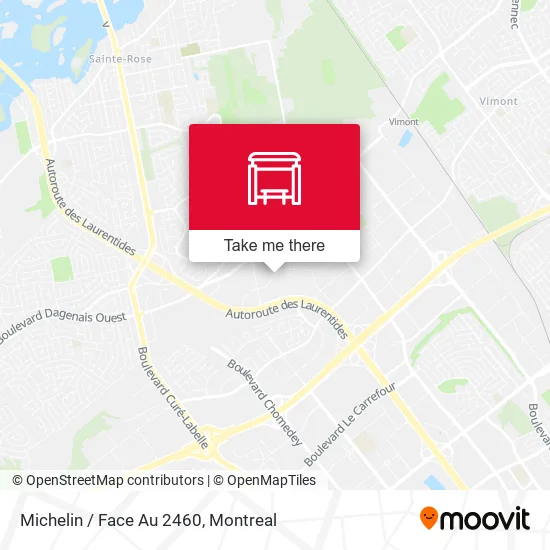 Michelin / Face Au 2460 map